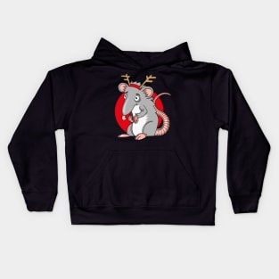 Christmas Rat Kids Hoodie